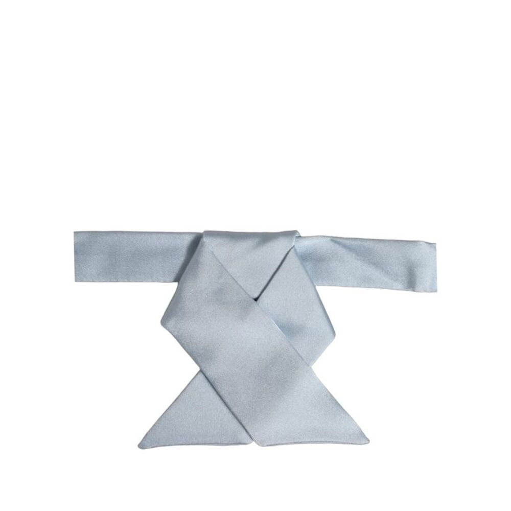 Dolce & Gabbana Men Light Blue SIlk Adjustable Neck Papillon Bow Men's Tie